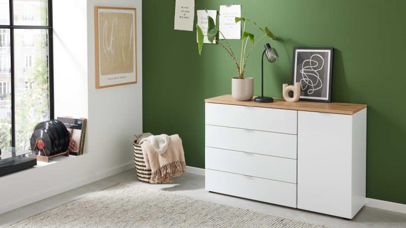 Interliving Kleiderschrank Serie 1208 - Kombikommode 91608
