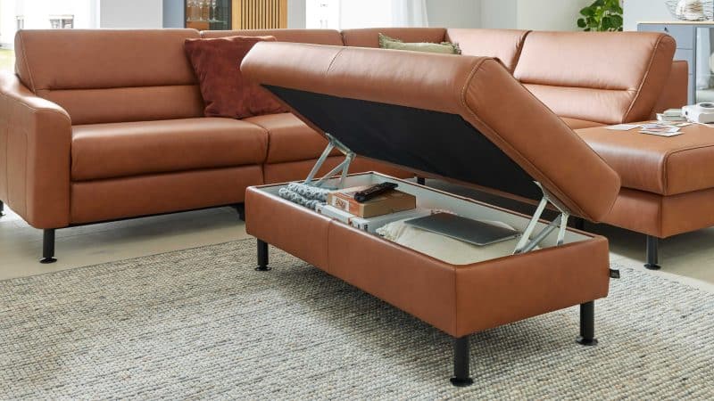 Interliving Sofa Serie 4355 - XXL-Funktions-Polsterhocker