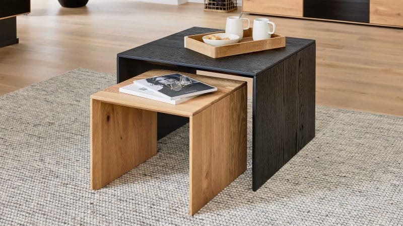 Interliving Wohnzimmer Serie 2033 - Couchtisch-Set V12630
