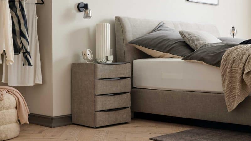 Interliving Boxspringbett Serie 1401 - Nachtkommode 64
